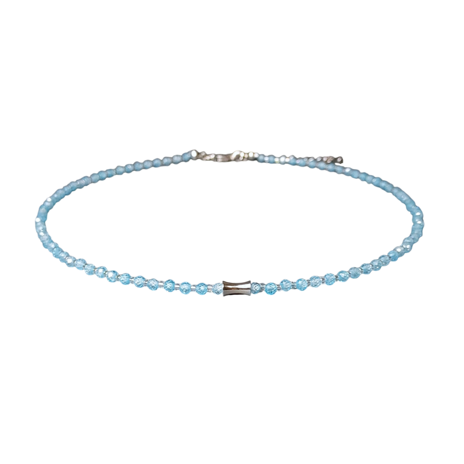 Жіночий чокер з синього цирконію